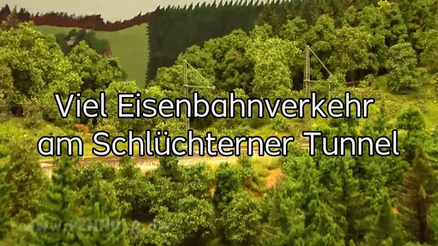 Viel Eisenbahnverkehr am Schlüchterner Tunnel - Die Spur H0 Modelleisenbahn im Museum Schlüchtern